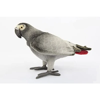 Image of Hansa African Grey Soft Toy Bird 7985 38cmL