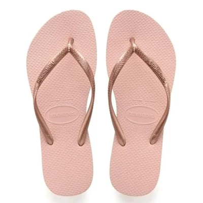 Image of Havaianas Slim, Stylish, Durable and Versatile Flip Flops, with Textured Sole for Grip Support, Women