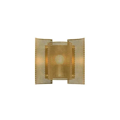 Image of Northern Butterfly perforated wall light, brass