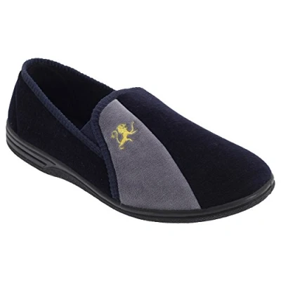 Image of Zedzzz Aaron Slippers Mens Navy Size UK 7