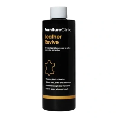 Image of Furniture Clinic Leather Revive (250ml) Liquid conditioner for restoration, Water Based Oil Emulsion to Soften Leather, Suitable all types of