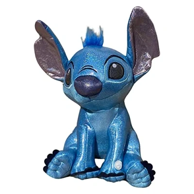 Image of Stitch Disney 100th Anniversary Chrome Holographic Plush Toy with Sound 30cm