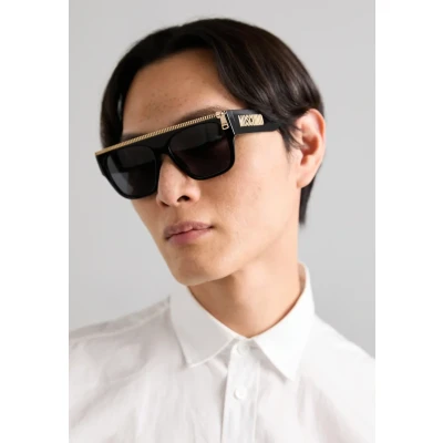 Image of Moschino Unisex Sunglasses, Size: 56, Black