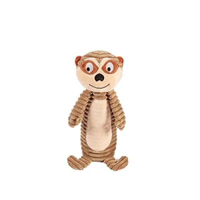 Image of Danish Design Merle the Meerkat Plastic Bottle Sustainable Replaceable Dog/Puppy Toy 14 Inch