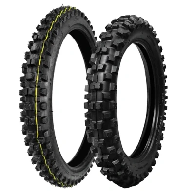 Image of 70/100 19&quot; + 90/100 16&quot; Motocross Tyre Front &amp; Rear Pack Bundle. Compatible With SX85, KX85, YZ85, RM85 TC85 85cc Big Wheel MX Off Road Bikes