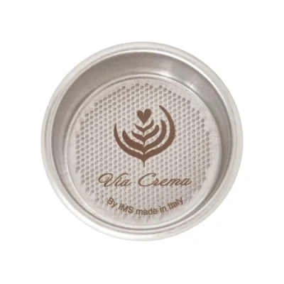 Image of VIA CREMA Filter Basket Compatible with 54mm Breville Sage Espresso Machines Express, Bambino, Bambino Plus, Barista Pro Made in Italy by IMS (24MM 2 Cups)