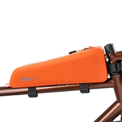 Image of Oxford Aqua Evo Adventure Top Tube Pack XL OL964 Waterproof Bike Frame Bag for Bicycle, Orange