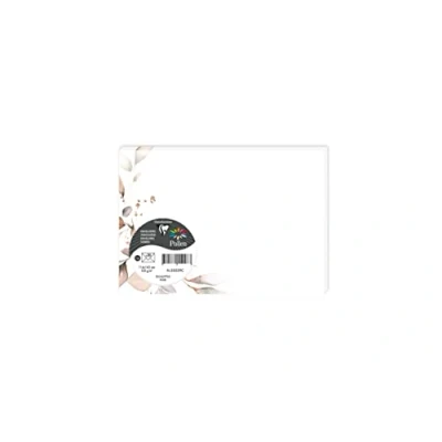 Image of Clairefontaine 55038C Pack of 20 Gummed Printed Envelopes C6 Format 11.4x16.2cm 120g Eucalyptus Rose 2 Collection Invitation for Events and Correspondence Pollen Range