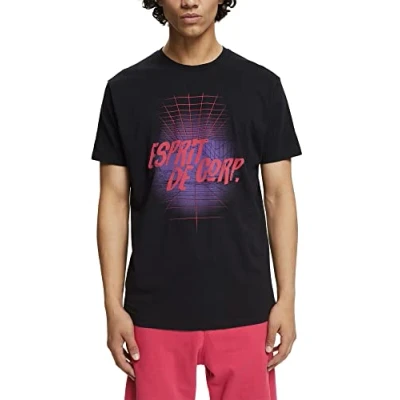 Image of ESPRIT Men&#039;s 072cc2k305 T Shirt, Black, XS