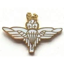 Image of Parachute Regiment Paras Wings Royal Air Force Military Enamel Lapel Pin Badge