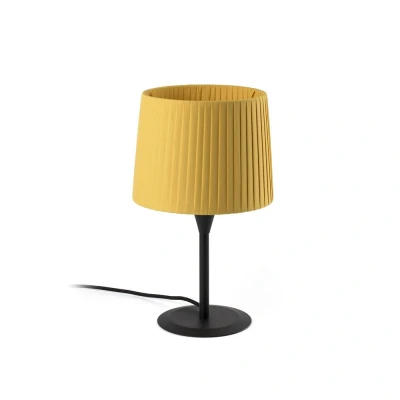 Image of Samba Table Lamp Round Tapered Yellow, E27
