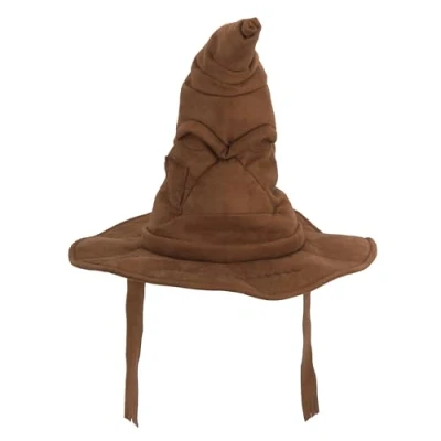 Image of Hallmark Christmas Tree Topper, Hogwarts Sorting Hat Harry Potter Decoration, School of Witchcraft and Wizardry, Brown