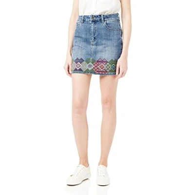 Image of Desigual Women&#039;s FAL_LAUSANA Skirt, Blue, 34
