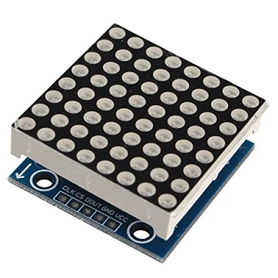 Image of HALJIA Seamless Cascadable MAX7219 PIC 8x8 Dot Matrix Display LED 5.5V Control Module Compatible with Arduino