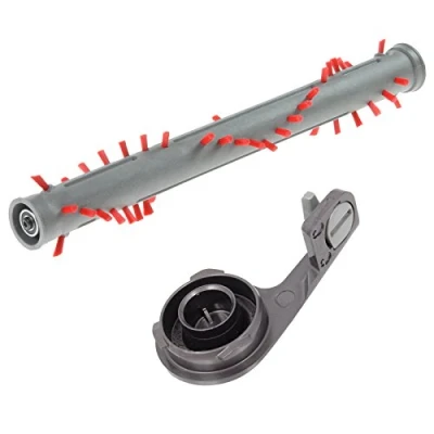 Image of SPARES2GO Brushroll/Brush Bar Roller + End Cap for Dyson DC24 DC24i Vacuum Cleaners