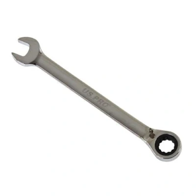 Image of US PRO Tools 14mm Reversible Ratchet Spanner Wrench 72 Teeth Open &amp; Ring End 3671