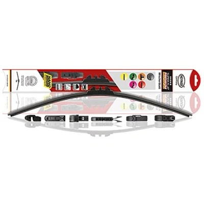 Image of Single 28&quot; 700mm HEYNER Super Flat Premium windscreen wiper blade different fittings
