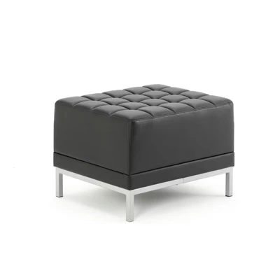 Image of Infinity Modular Cube Chair Black Soft Bonded Leather