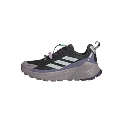 Image of adidas Women&#039;s Terrex Trailmaker 2 Gore TEX Speed LACE Hiking Shoes, Core Black/Grey Two/Preloved Violet, 8.5 UK