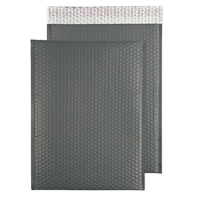 Image of Blake Purely Packaging C3 450 x 324 mm Matt Metallic Padded Bubble Envelopes Peel &amp; Seal (MTGG450) Graphite Grey Pack of 50