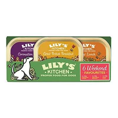 Image of Lily&#039;s Kitchen Natural Adult Wet Dog Food Trays Weekend Favourites Mixed Pack 6 x 150g