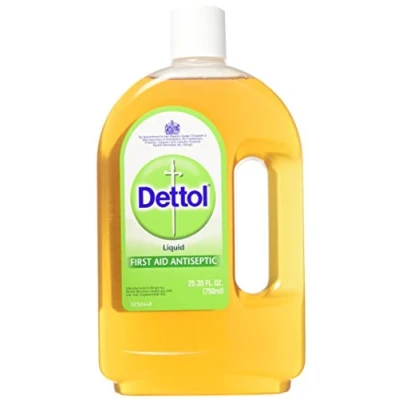 Image of Dettol Antiseptic Liquid, Multipack of 3 X 750ml, Total 2.25L, First Aid Antiseptic, For Skin, Rubbing Alcohol Cleaning, Kills 99.9% Bacteria, Antibacterial,