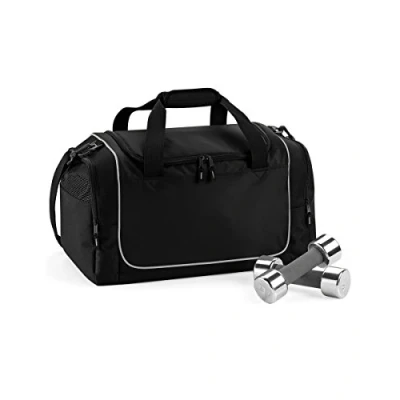 Image of Quadra Teamwear Locker Bag, Black/Silver