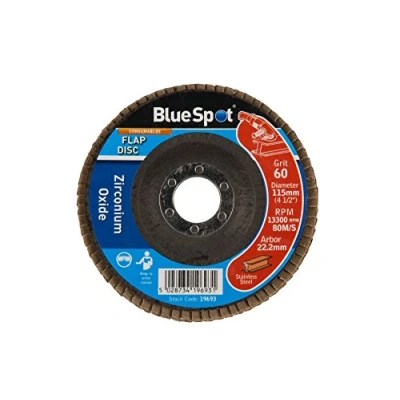 Image of Blue Spot Tools 19693 60 Grit Zirconium Flap Disc,