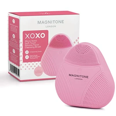 Image of Magnitone Xoxo Micro Sonic Softtouch Silicone Facial Cleansing Brush, Pink