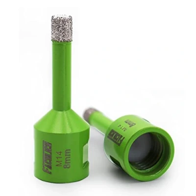 Image of FACHLICH Diamond Core Drill Bits 8mm 2pcs Tile Hole Saw for Porcelain Granite Marble Masonry Brick