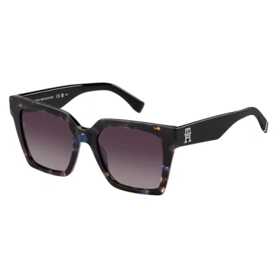 Image of Sunglasses Tommy hilfiger Th 2100/s col. jbw/3x Donna Squadrata Havana/blu