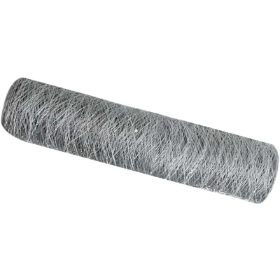 Image of vidaXL Hexagon Fence 0.5x50 m Galvanised Steel
