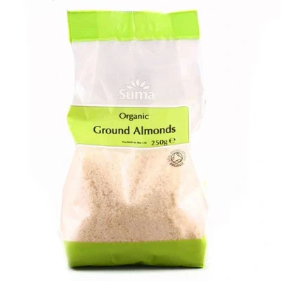 Image of Suma Organic Ground Almonds 250 g (Pack of 6)