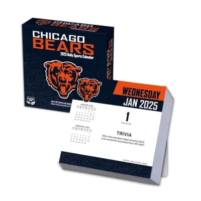 Image of Turner Sports Chicago Bears 2025 Box Calendar (25998053033)