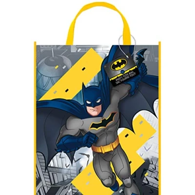 Image of Striking Colorful Batman Tote Bag (33cm x 27cm) Perfect for Fans, Collectors &amp; Everyday Use 1 Pc
