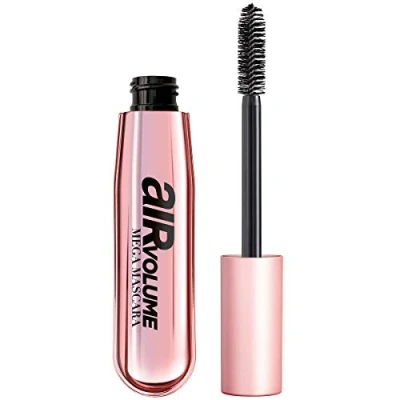 Image of L’Oréal Paris Makeup Air Volume Mega Mascara, Lightweight &amp; Long lasting Volumizing Mascara for Voluminous Eyelashes, Washable Black Brown, 0.3 Fl Oz