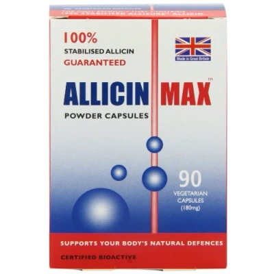 Image of Allicin Max 90 Veg Caps (Pack of 2 180 Caps)