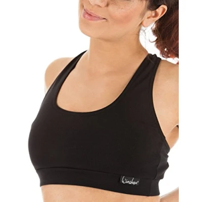 Image of Winshape WVR1 Women&#039;s Casual Sports Bra black Size:S