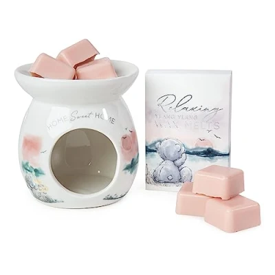 Image of Me To You Bear Wax Melt Warmer Gift Set, Grey, White