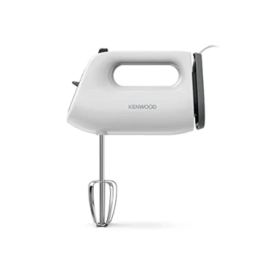 Image of Kenwood QuickMix Lite, Lightweight Hand Mixer Twin Beaters with Slow Speed Start, SureEject Tool, Cord Wrap, HMP10.00WH, 300W Motor, Dishwasher Safe, White