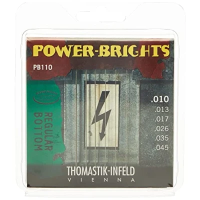 Image of Thomastik Saiten für E Gitarre Power Brights Series Regular Bottom Satz PB110 Medium Light .010 .045w