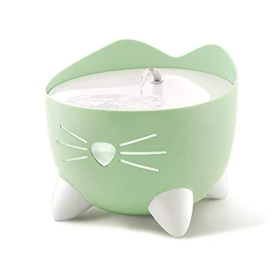Image of Catit PIXI Cat Drinking Fountain, Running Water Green