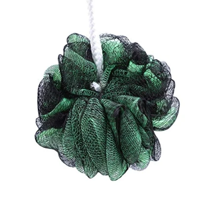 Image of Bath Puff Soft Hot Shower Body Exfoliate Sponge Mesh Net Ball Comfortable,Dark Green Durable and Useful
