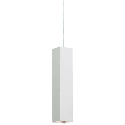 Image of Sky 1 Light Slim Ceiling Pendant White, GU10