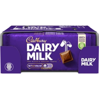 Image of Cadbury Dairy Milk Chocolate Bar 110g (Pack of 21 Bars)