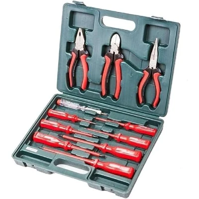 Image of Mannesmann Electricians VDE Screwdriver and Pliers Set (11 Pieces)