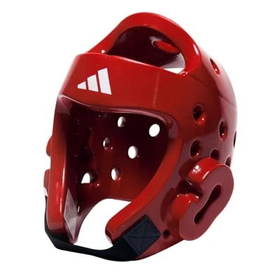 Image of adidas Unisex&#039;s WT Taekwondo Martial Arts Dipped Foam Head Guard Protector, Red, Large