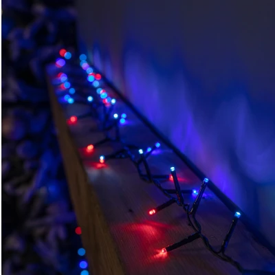 Image of 6m 240 LED TreeBrights Christmas String Lights with Timer in Blue, White &amp; Red