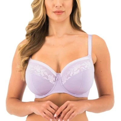 Image of Fantasie Women&#039;s Illusion Underwire Side Support Full Coverage Bra, Opaque, Orchid, 30J US