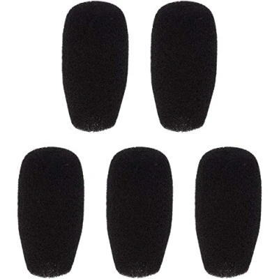 Image of Microphone Foam Covers Gooseneck Condenser Mic Windscreens 5pcs Black (48x12mm)